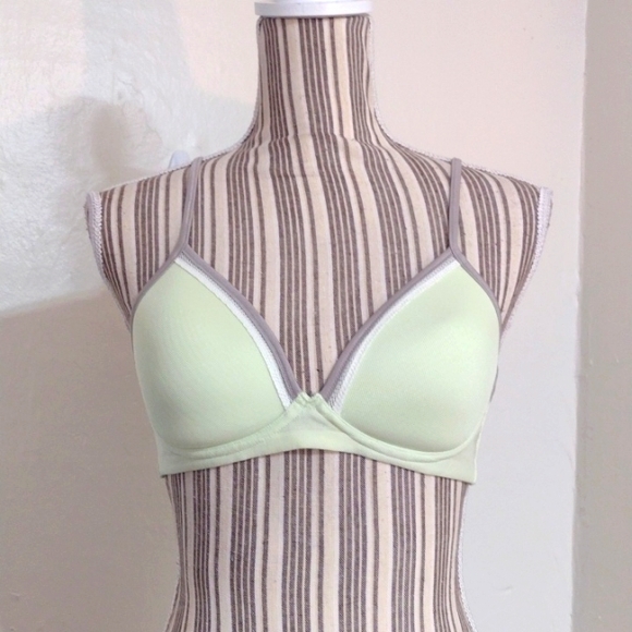 Luleh Lime Green Wire Free Full Coverage Comfort Bra Size 34C - Picture 1 of 14